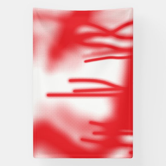 赤とオレンジのはっきりした車を使ったグラフィックデザイン 横断幕 (縦)