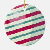 赤とオレンジのクリスマスボードブル |オーナメント セラミックオーナメント (裏面)