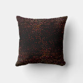 赤とオレンジのグラデーション水彩網点散乱 クッション (裏面)