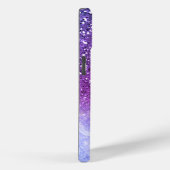 赤とオレンジのグリッター、金ゴールド大理石パーソナライズされた。 Case-Mate iPhoneケース (裏面 / 右)