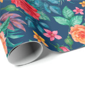 赤とオレンジのバラの結婚式ラッピングペーパー ラッピングペーパー (ロールコーナー)