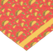 赤とオレンジのメキシコのタコス・チリエとサボテン テーブルクロス (アングル)