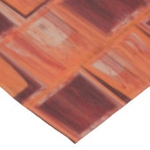 赤とオレンジの幾何学的 テーブルクロス (アングル)