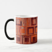 赤とオレンジの幾何学的 モーフィングマグカップ (左)