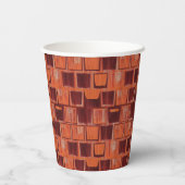 赤とオレンジの幾何学的 紙コップ (裏面)