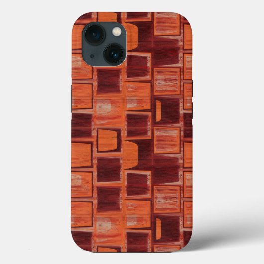 赤とオレンジの抽象画 Case-Mate iPhoneケース (裏面)