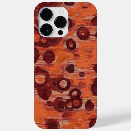 赤とオレンジの抽象画 Case-Mate iPhoneケース (裏面)