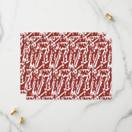 赤とオレンジの抽象的な形が混ざり合い、重なり合う セーブザデート