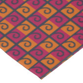 赤とオレンジの正方形ハロウィンカラータブレクロース テーブルクロス (アングル)