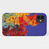 赤とオレンジの水の色のウォーフラワーオンブルー Case-Mate iPhoneケース (裏面(横))