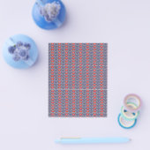 赤とオレンジ絵を描が一緒に渦巻き、Vを作成 チラシ (シングル)