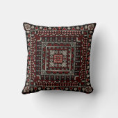 赤とクリームの入れ墨 クッション (裏面)