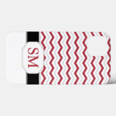 赤とグレーのChevron Monogram iPad 2/3/4ケース Case-Mate iPhoneケース (裏面 (横))