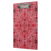 赤とスイカのピンクのフローラタイル クリップボード (左)