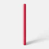 赤とストライプピンクのバレンタイン SAMSUNG GALAXYケース (左側面)