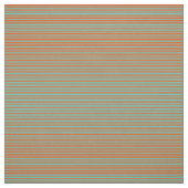 赤とターコイズ線のパターン ファブリック (見本)