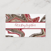 赤とチョコレートストロークロイヤリティパンチカード ロイヤリティカード (裏面)