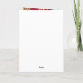 赤とティール（緑がかった色）ブルーアルコールインクスウィート16 カード (裏面)