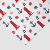 赤とネイビー航海のシリーズデザイン12 薄葉紙 (詳細)