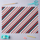 赤とネイビー航海のシリーズデザイン13 薄葉紙 (クラフト)