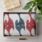 赤とネイビー航海のシリーズデザイン14 薄葉紙 (ギフト)