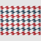 赤とネイビー航海のシリーズデザイン14 薄葉紙 (正面)