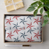 赤とネイビー航海のシリーズデザイン16 薄葉紙 (ギフト)