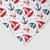 赤とネイビー航海のシリーズデザイン1 薄葉紙 (詳細)