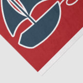 赤とネイビー航海のシリーズデザイン3 薄葉紙 (詳細)