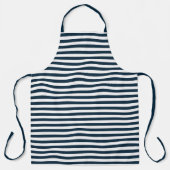 赤とネイビー航海のシリーズデザイン5 エプロン (正面)