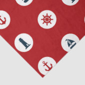 赤とネイビー航海のシリーズデザイン8 薄葉紙 (詳細)