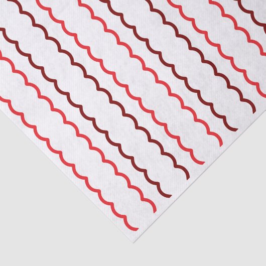 赤とバーガンディのシンプルホタテのストライプクリスマス 薄葉紙 (詳細)