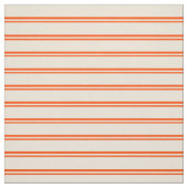 赤とビスクの色の線のパターン ファブリック (見本)