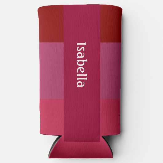 赤とピンはっきりしたクの名前の追加 缶クーラー (正面)