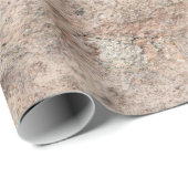 赤とピンクのひび割れ層堆積物 ラッピングペーパー (ロールコーナー)