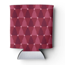 赤とピンクのクリスマスツリーと星