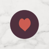 赤とピンクのクリスマスパターン コンフェッティ (スモール正面)