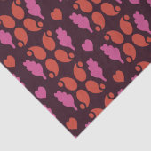 赤とピンクのクリスマスパターン 薄葉紙 (詳細)