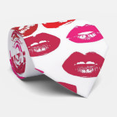 赤とピンクのセクシーな口紅ネクタイ ネクタイ (ロール)