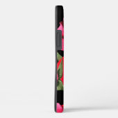 赤とピンクのソフトウォーターカラーバラ（黒） Case-Mate iPhoneケース (裏面 / 右)