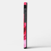 赤とピンクのソフトウォーターカラーバラ（黒） Case-Mate iPhoneケース (裏面 / 左)