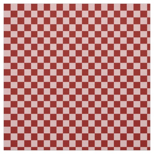 赤とピンクのチェッカーボード ファブリック (見本)
