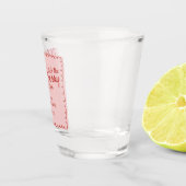 赤とピンクのチェリーオントップ チェリーブライダルシャワー ショットグラス (右)