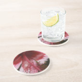 赤とピンクのハワイアンハイビスカス コースター (側面)