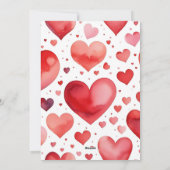 赤とピンクのハートのバルーンセット シーズンカード (裏面)