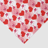 赤とピンクのハートバレンタインデパタンロマンス 薄葉紙 (詳細)