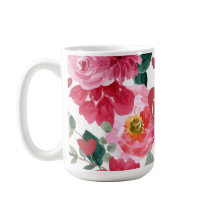 赤とピンクのハート愛フローラバレンタインデー名