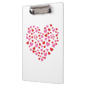 赤とピンクのハート クリップボード (左)
