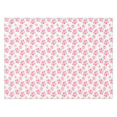 赤とピンクのハート テーブルクロス (正面(横))