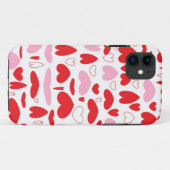 赤とピンクのハート Case-Mate iPhoneケース (裏面(横))